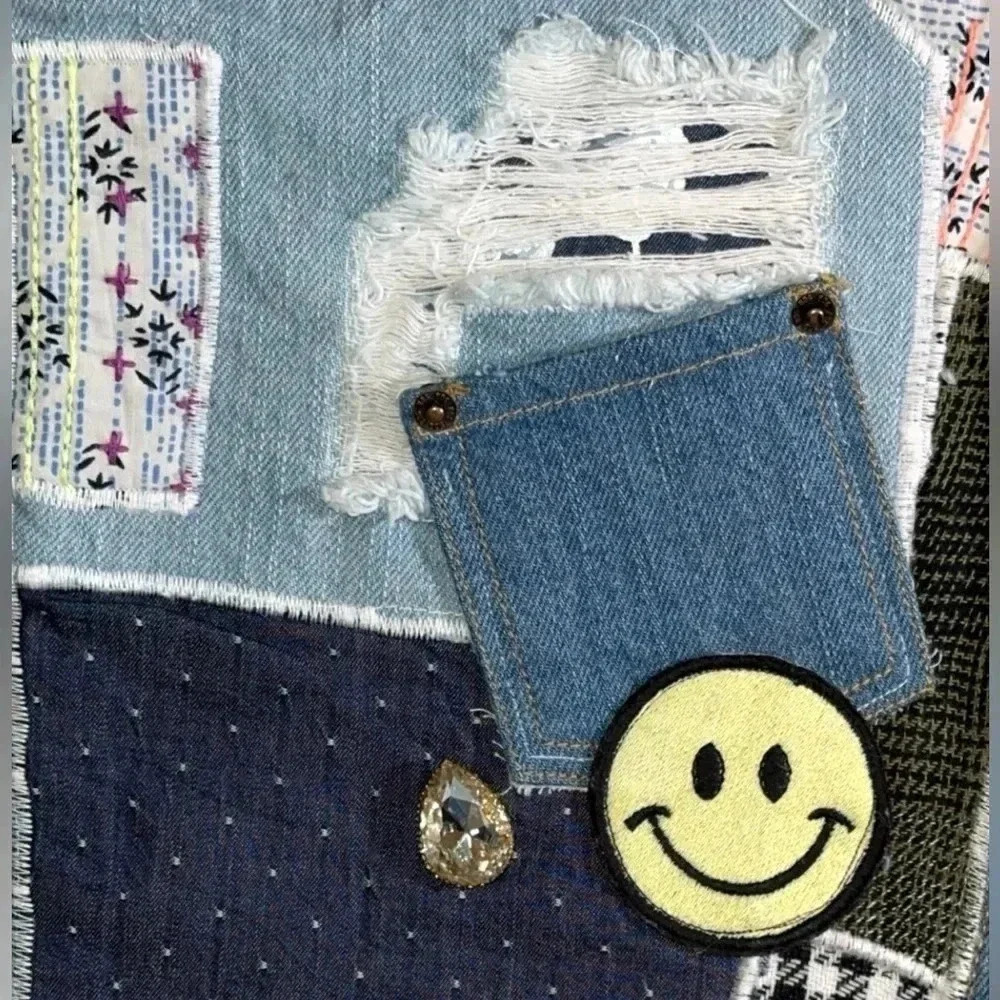 NWT $129 URBAN OUTFITTERS BDG WOMEN’S EMBROIDERED DENIM MEDI SIZE 27 - Picture 10 of 14